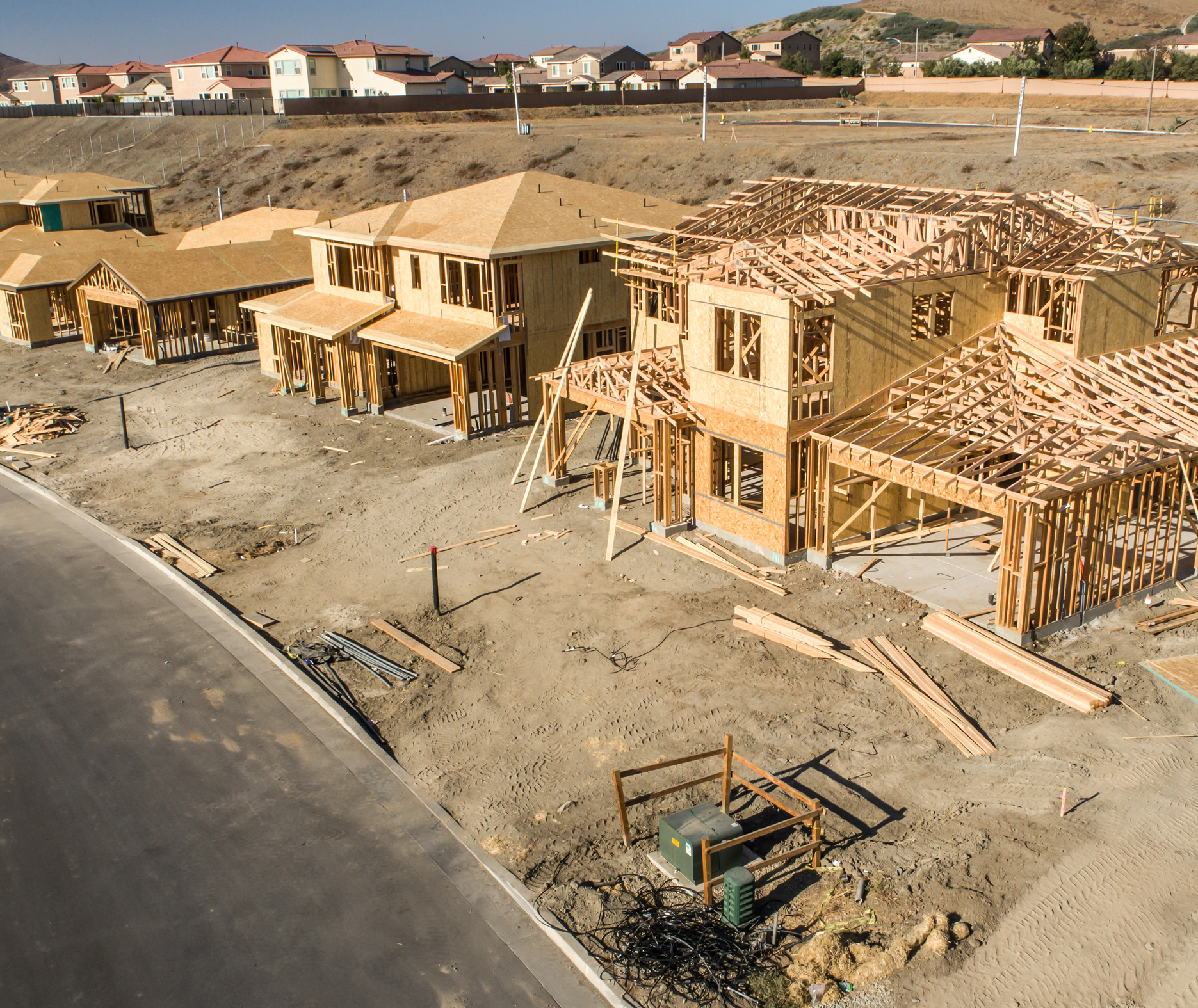 New construction of a new neighborhood