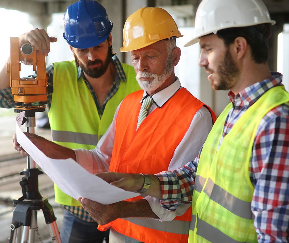 Construction Development Team Discussing Construction Plans